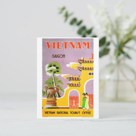 vietnam vintonijn briefkaart (Staand voorkant)