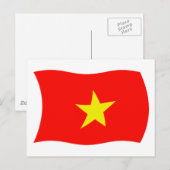 Vietnam Vlag Ansichtkaart Briefkaart (Voorkant / Achterkant)