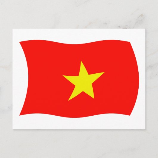 Vietnam Vlag Ansichtkaart Briefkaart (Voorkant)