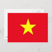 Vietnam vlag briefkaart (Voorkant / Achterkant)