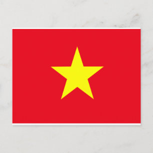 Vietnam vlag briefkaart