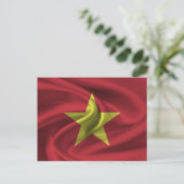 Vietnam vlag briefkaart (Staand voorkant)