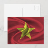 Vietnam vlag briefkaart (Voorkant / Achterkant)