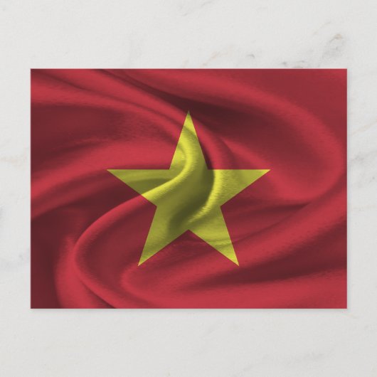 Vietnam vlag briefkaart (Voorkant)