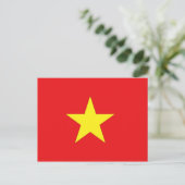 Vietnam vlag briefkaart (Staand voorkant)