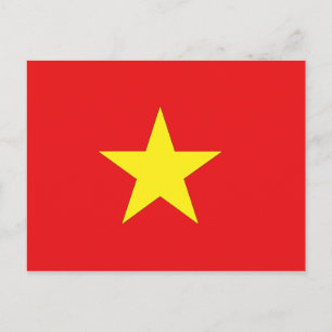 Vietnam vlag briefkaart
