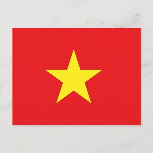 Vietnam vlag briefkaart (Voorkant)