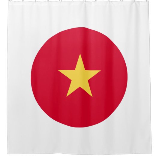 Vietnam vlag douchegordijn (Voorkant)