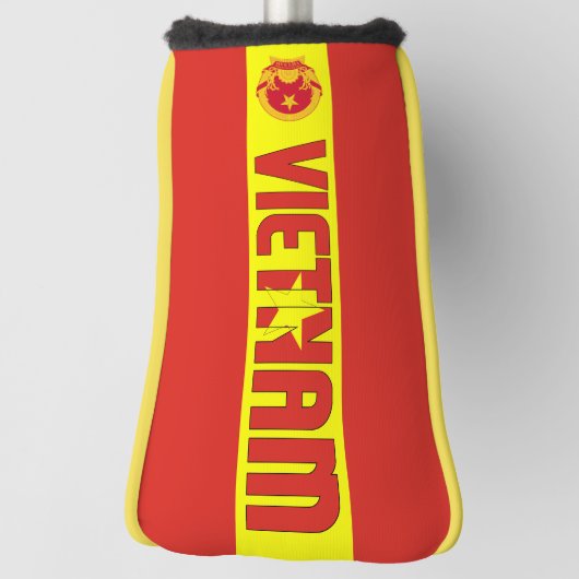 Vietnam vlag: een prachtig patriottisch golfheadcover (Draai 90)