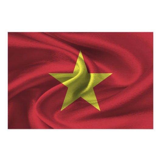 Vietnam vlag foto afdruk (Voorkant)