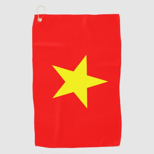 Vietnam Vlag Golf Towel Golfhanddoek (Voorkant)