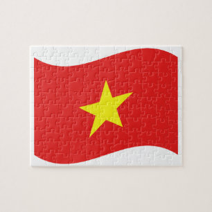 Vietnam Vlag Golft Legpuzzel