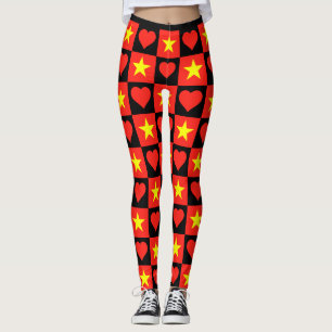 Vietnam - Vlag - Hart Patriottisch Vietnamees Leggings