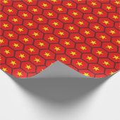 Vietnam Vlag Honeycomb Wrapping Paper Cadeaupapier (Hoek)