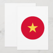 Vietnam vlag kaart (Voorkant / Achterkant)