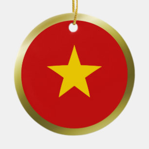 Vietnam-vlag Keramisch Ornament