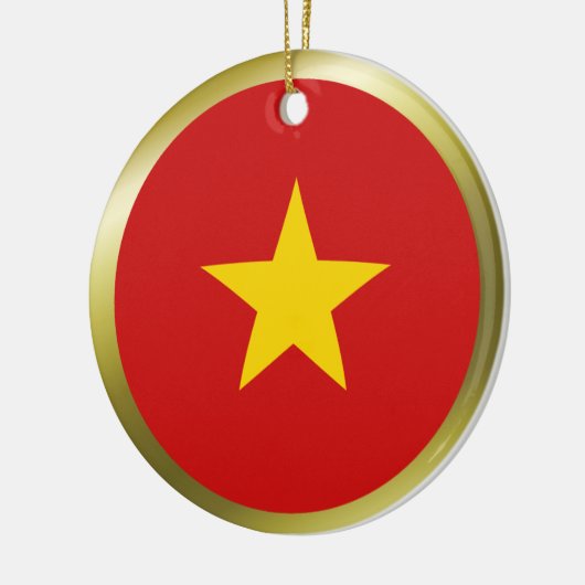 Vietnam-vlag Keramisch Ornament (Links)