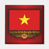 Vietnam vlag magneet (Voorkant)