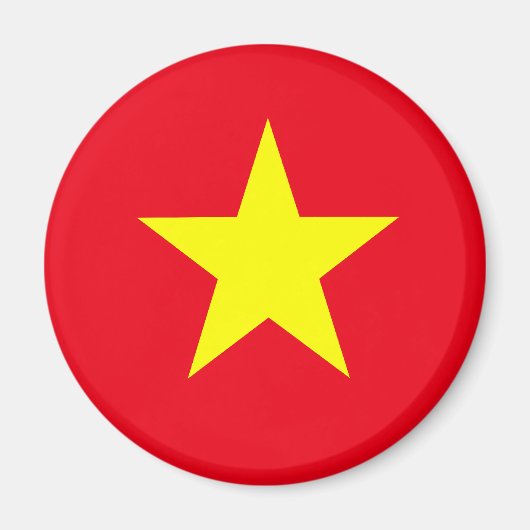 Vietnam vlag magneet (Voorkant)