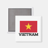 Vietnam vlag magneet (Voorkant / Achterkant)