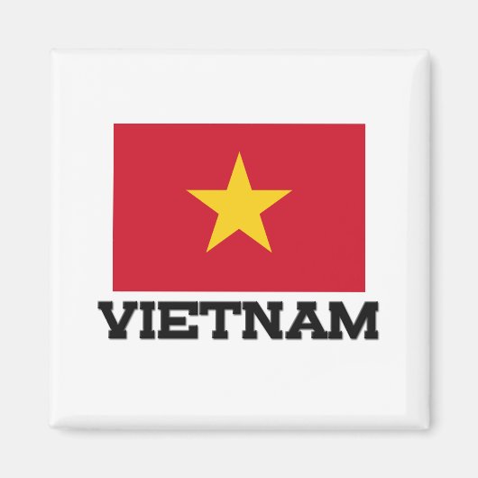 Vietnam vlag magneet (Voorkant)