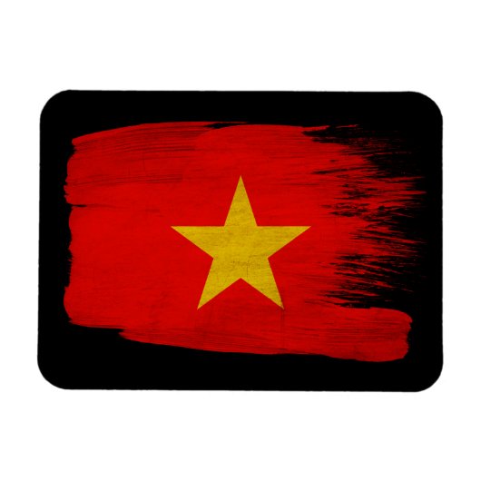 Vietnam vlag magneet (Horizontaal)