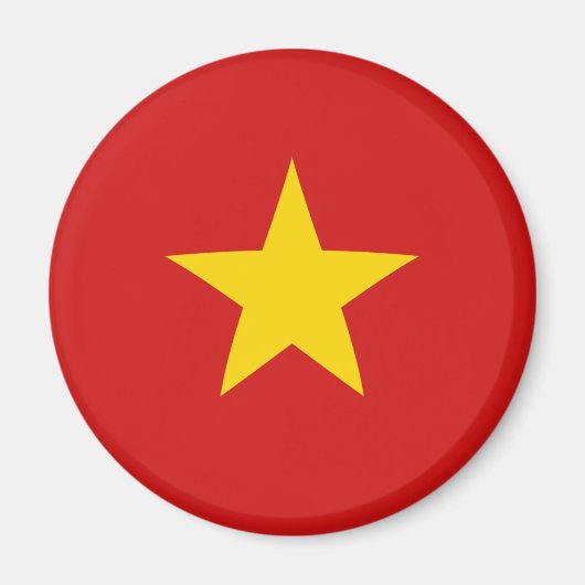 Vietnam Vlag Magneet (Voorkant)