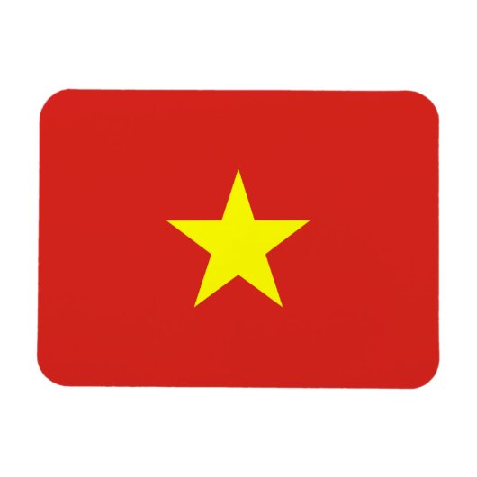 Vietnam vlag magneet (Horizontaal)
