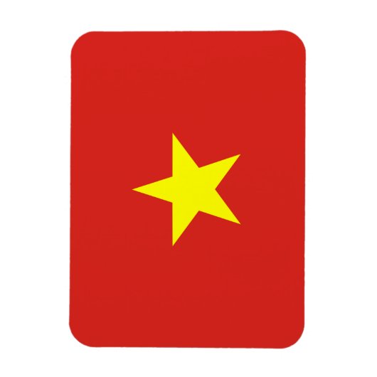 Vietnam vlag magneet (Verticaal)