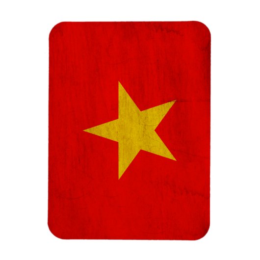 Vietnam vlag magneet (Verticaal)