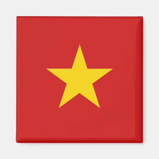 Vietnam-vlag Magnet (Voorkant)