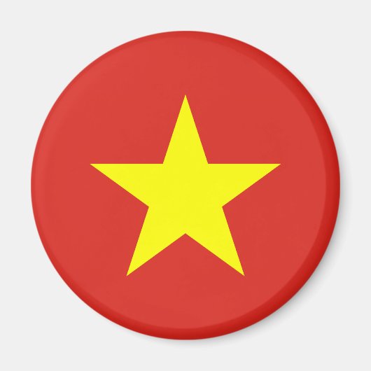 Vietnam-vlag Magnet (Voorkant)