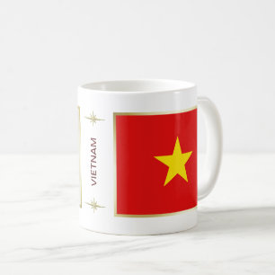 Vietnam vlag + Mok kaart