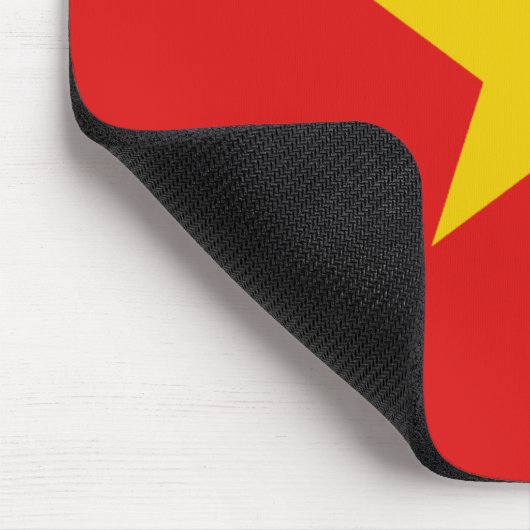 Vietnam-vlag Mousepad Muismat (Hoek)