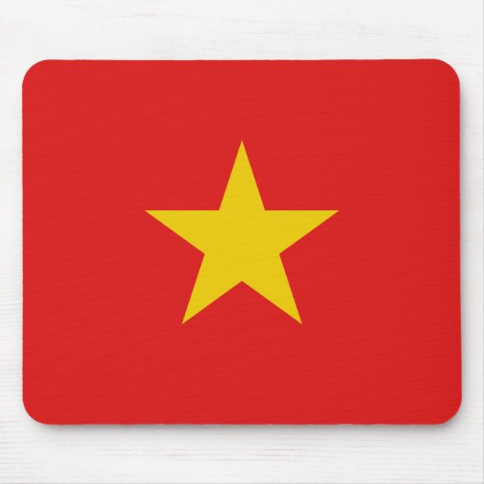 Vietnam-vlag Mousepad Muismat (Voorkant)