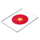 Vietnam vlag notitieboek (Linkerzijde)