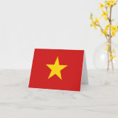 Vietnam Vlag Notitiekaart (Gele Bloem)