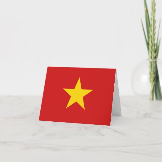 Vietnam Vlag Notitiekaart (Voorkant)