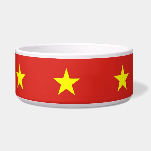 Vietnam Vlag Pet Bowl Voerbakje (Links)