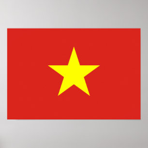 Vietnam vlag poster