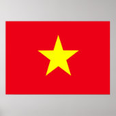 Vietnam vlag poster (Voorkant)