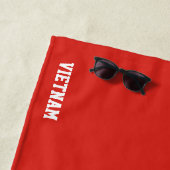 Vietnam Vlag Prachtige Patriottische Strandlaken (In situ)