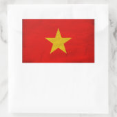 Vietnam vlag rechthoekige sticker (Tas)