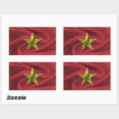 Vietnam vlag rechthoekige sticker (Vel)