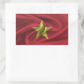 Vietnam vlag rechthoekige sticker (Tas)