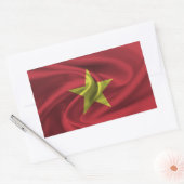 Vietnam vlag rechthoekige sticker (Envelop)