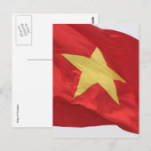 vietnam vlag rode briefkaart (Voorkant / Achterkant)