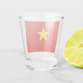 Vietnam vlag shot glas (Achterkant)
