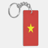 Vietnam vlag sleutelhanger (Voorkant Links)
