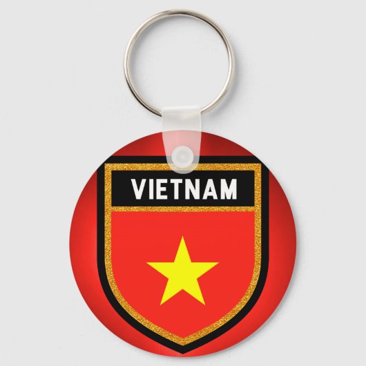 Vietnam vlag sleutelhanger (Voorkant)